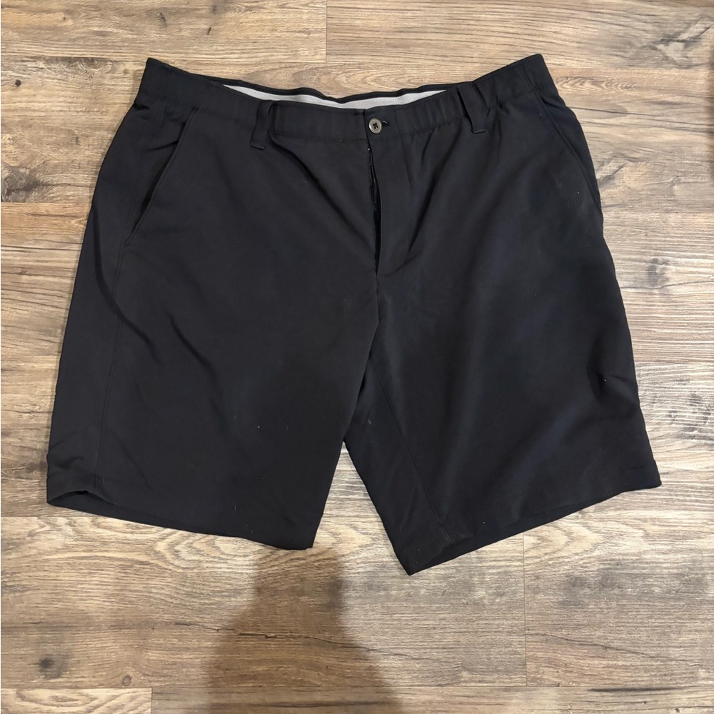Under Armour Black Flat Front Shorts